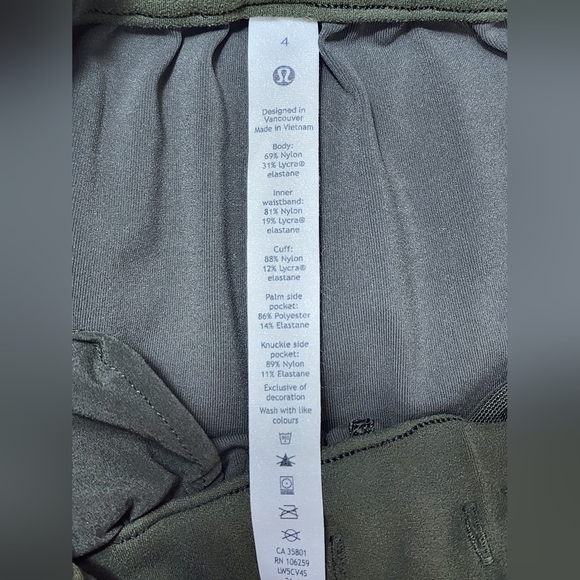 Lululemon Stretch High Waisted Joggers Womens 4 Dark Olive - Picture 9 of 11
